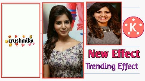 How To Create Trending Transition Effect Whatsapp Status Editing In Kinemaster ll Rashmika Special l