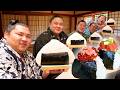 A Super Giant Onigiri was Eaten by 5 Sumo Wrestlers
