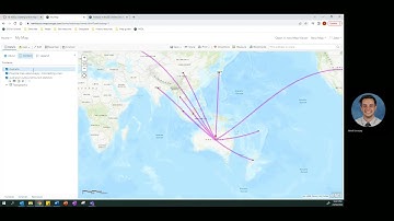 Creating a flowline map with tourism data