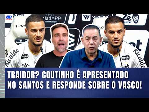 JUDAS??? "Cara, ISSO que COUTINHO FALOU..." POLÊMICA com o VASCO em APRESENTAÇÃO NO SANTOS!