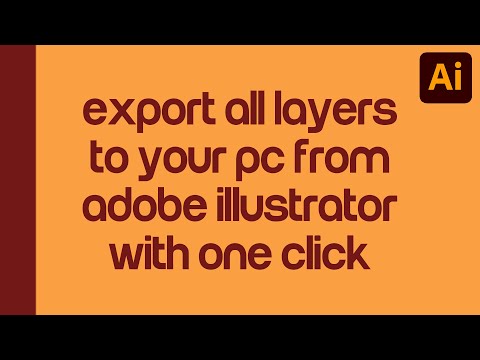 How to extract all layers to image files in adobe illustrator (PNG, JPEG, SVG, PDF)