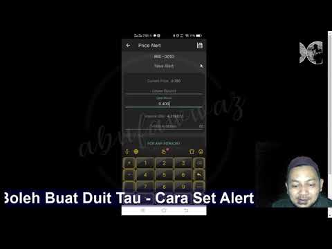 Cara Set Alert Guna KLSE Screener - Barang FREE Pun Boleh Buat Duit Ooo