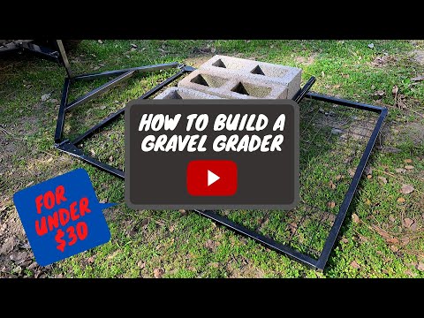 Easy Welding Project - How to build a Gravel Drag Grader [For under $30]