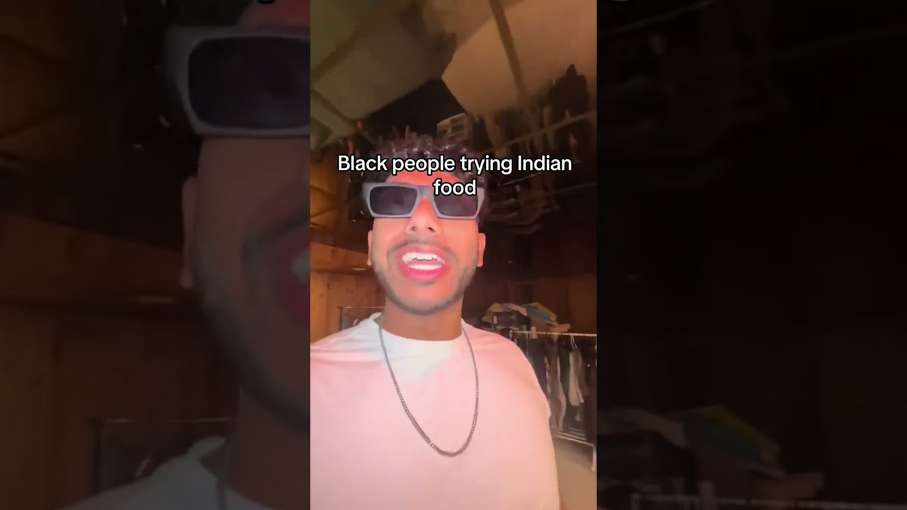 White Vs Black European People Trying Indian Food Shorts