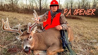 OPENING DAY OF PA RIFLE SEASON! BIG BUCK DOWN!