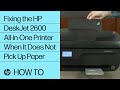 Fix an HP OfficeJet 3830 Printer When It Does Not Pick Up Paper | HP OfficeJet | HP