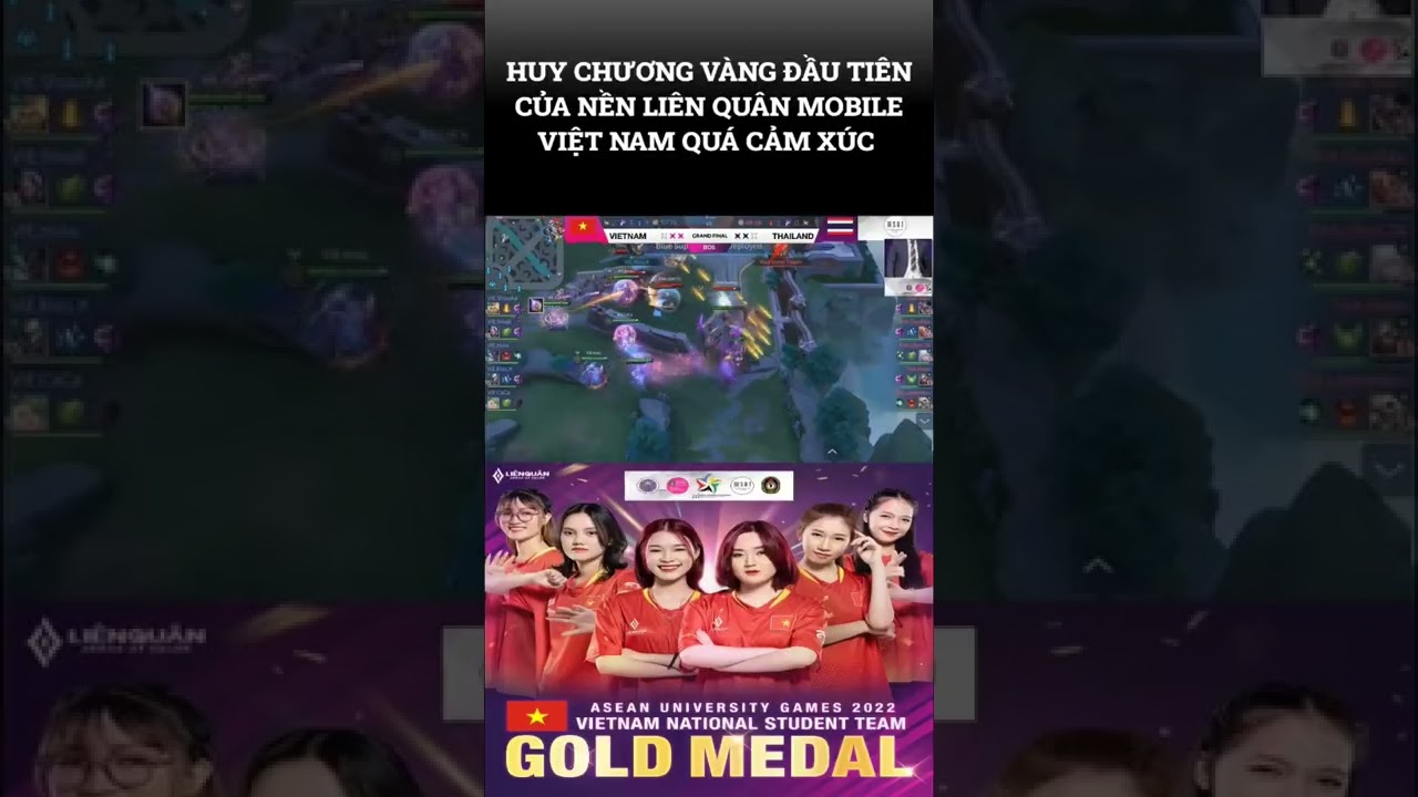 Huy chương vàng đầu tiên của Liên Quân Mobile Việt Nam #shorts #liênquânmobile #liênquânmobile