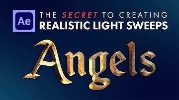 How To Create a Realistic Light Sweep  - After Effects Tutorial