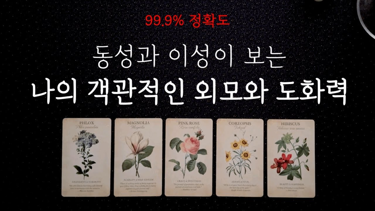 동성과 이성이 보는 나의 객관적인 외모와 도화력🔥🔥