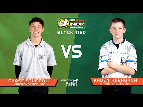 2022 APA Junior Championships Black Tier Final - Chase Stumfoll VS Kaden Herrbach