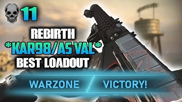 The BEST AS VAL/KAR98 Loadout For Warzone (Rebirth Island) Rebirth Trios