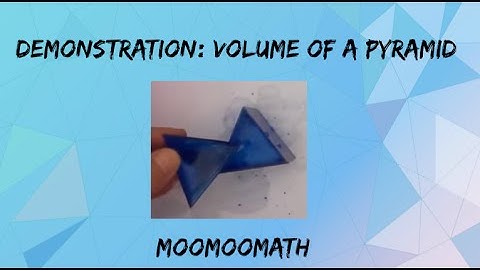 Relationship between volume of a pyramid and prism