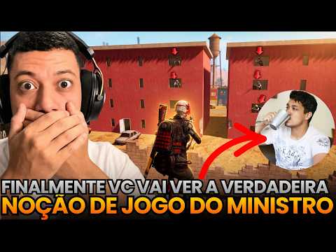 ESSA É A VERDADEIRA JOGABILIDADE DO MINISTRO! PUBG MOBILE REACT