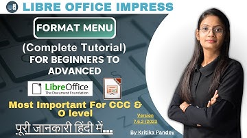 Format Menu Libre Office Impress |Option-by-Option Full Tutorial in Hindi #libreofficetutorial