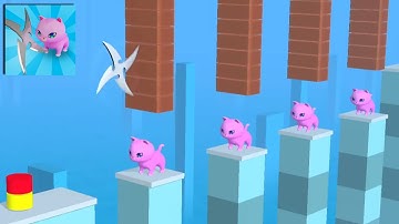 Dont slice the Cats ASMR slicing game Very satisfying and relaxing Gameplay Walkthrough MAXFJK13