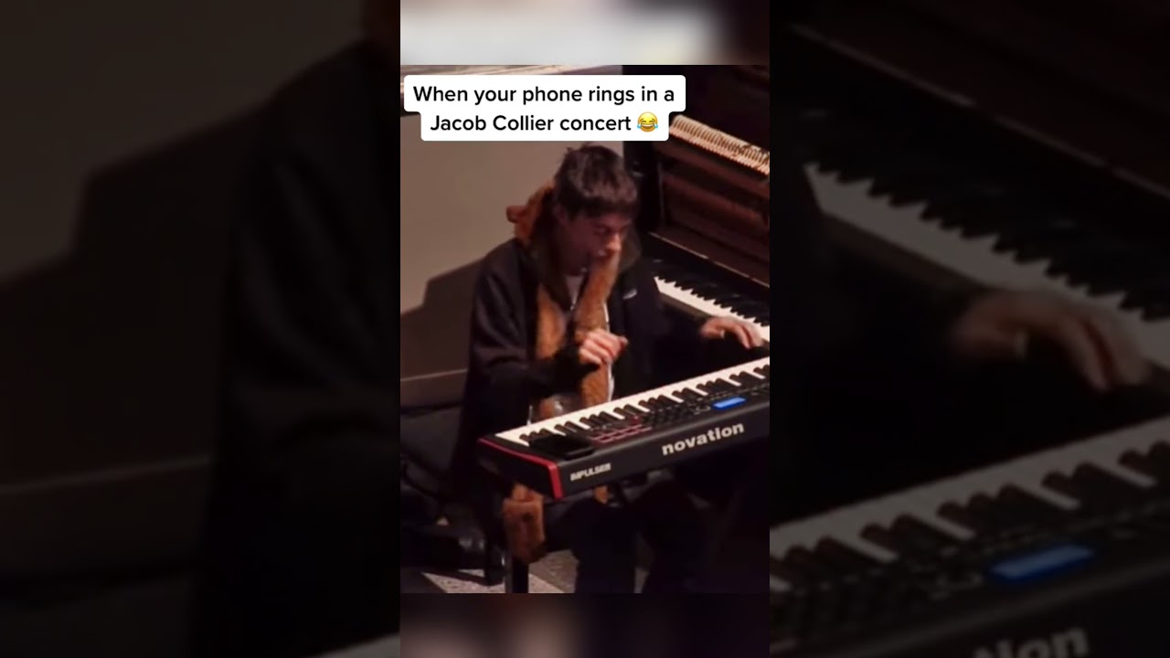 When your phone rings in a JACOB COLLIER concert! HAHA! 