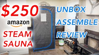 SereneLife Portable Steam Sauna Room Unboxing, Assembly, Review (DIY Amazon DIY Steam Room) screenshot 1