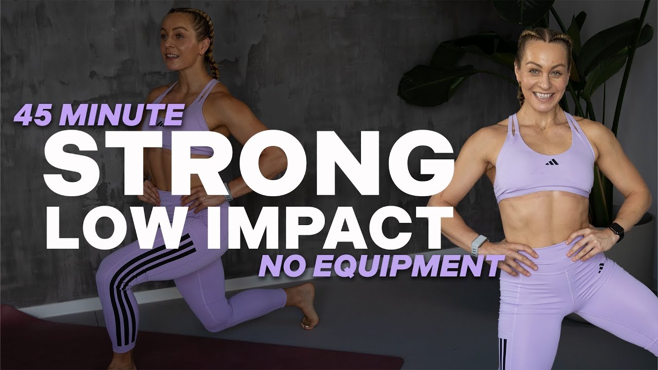 45 MIN STRONG LOW IMPACT | CORE FINISHER | Full Body Strength | NO Weights