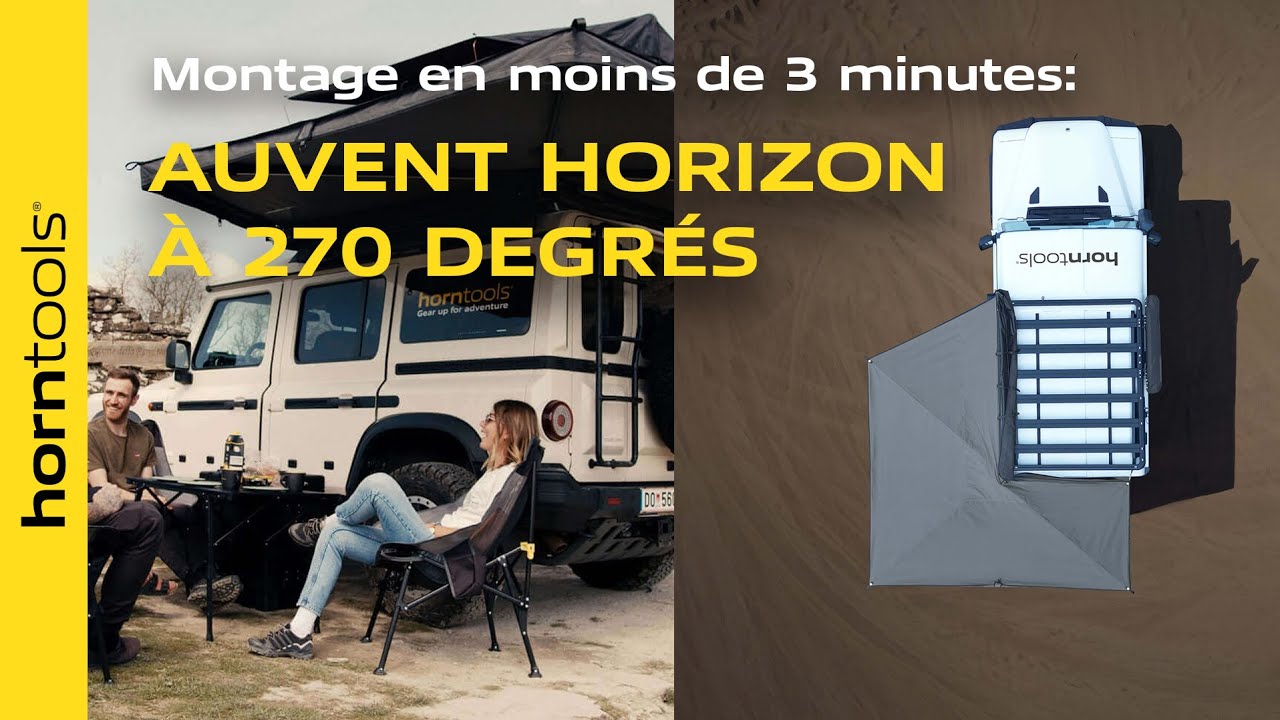 Auvent Horizon à 270 degrés (autoportante) – Video