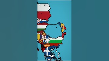 Medium Scale Romania & Moldova #minecraft #map #flag #country #balkan  #history #europe