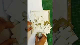 DIY Jigsaw Puzzle#puzzle#cardboardart#customisepuzzle screenshot 3