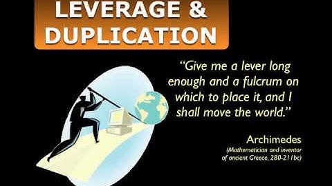 Are You Using The Magic of Leverage and Duplication?
