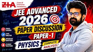 JEE Advanced 2026 | Physics Paper 1 | Complete Discussion | All Questions Explained
