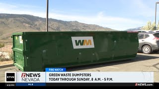 Reno Fire Department bringing back its "Home Fuels Reduction Dumpster Program" for the season