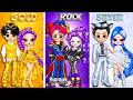 Kpop Demon Hunters &amp; Zootopia 2 &amp; Poppy Playtime 5: Gold vs Silver vs Rock Contest! | Paper Dolls