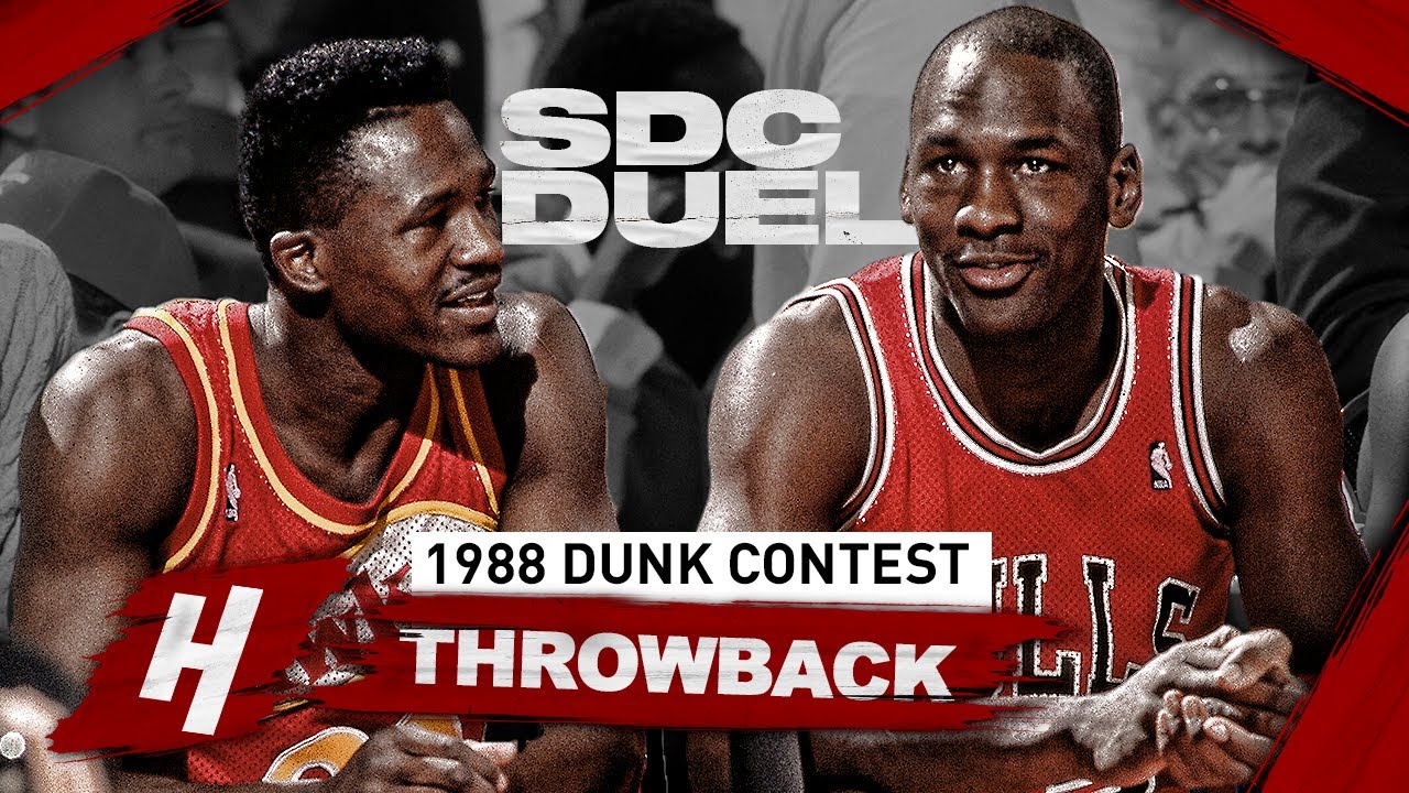Michael Jordan vs Dominique Wilkins DUNK-OFF (1988 Slam Dunk Contest) -  BEST SLAM DUNK CONTEST EVER? 