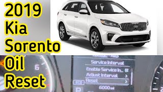 2019 Kia Sorento Oil Reset, *Service Interval Reset*