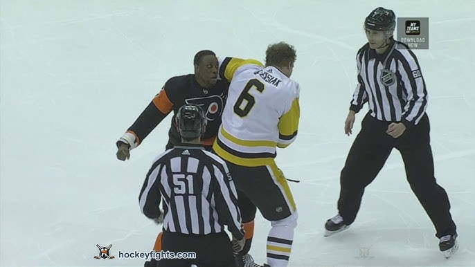 Wayne Simmonds drops the mitts with Alex Edler. It goes as expected – NSS