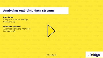 Analyzing real-time data streams | thin-edge.io Community Meetup #2