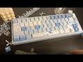 💙1 Min Typing Sound | Geometric Fairytale Keycap Set - Interest Check