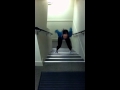 Stairwell workout 7-2 foot jumps - up 3 down 1