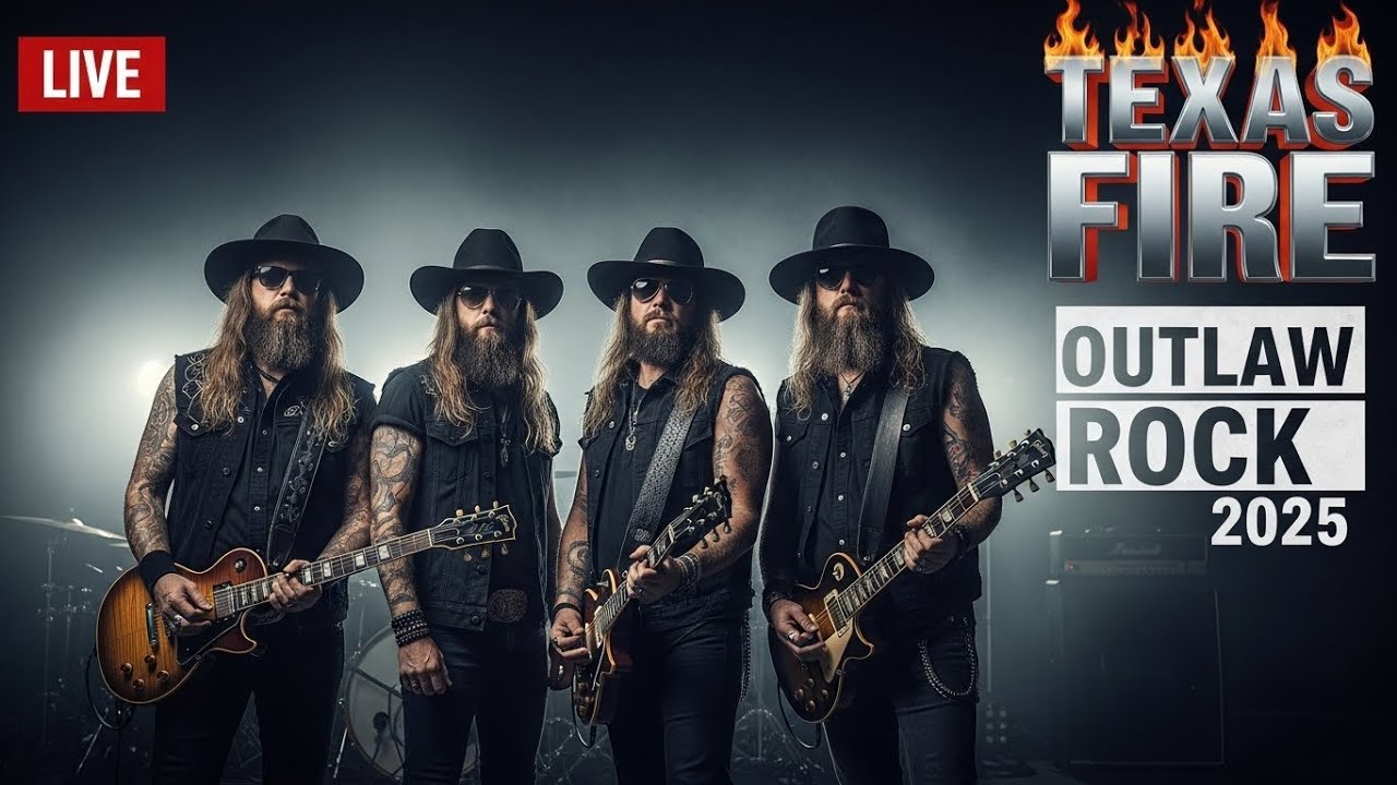 Texas Fire Radio | Hottest Southern Rock & Outlaw Country 2025 | Lynyrd Skynyrd & The Eagles