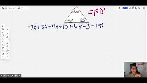 Find the missing variable in the triangle.
