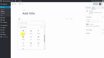 Wordpress Overview For Beginners (Gutenberg) Video 1