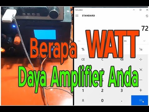 Menghitung Daya Power Amplifier Youtube