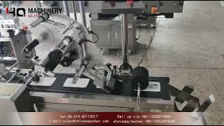 how to use flat labeling machine for small box|YQ machinery top surface labeler price