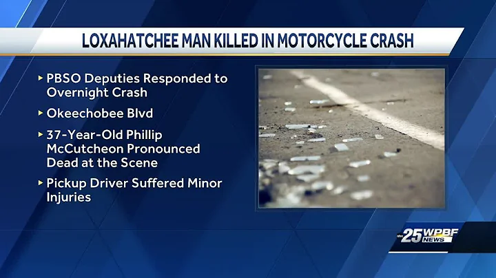 Loxahatchee man killed in motorcycle crash