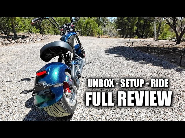 rack pop Væve EAHORA M1P Chopper Review - Electric Harley Style 40mph Scooter - YouTube