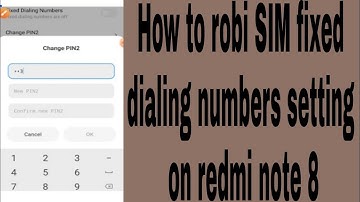 How to robi SIM fixed dialing numbers setting on redmi note 8