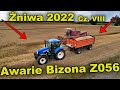 Ostatni dzień żniw 2022 | Kosimy pszenicę | Bizon łapie awarie | Zwalamy rzepak do BIN&#39;a | DRON