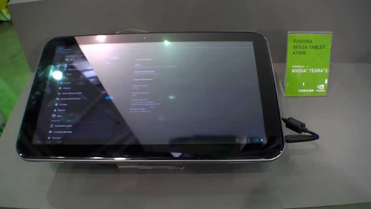 Toshiba Regza AT830 13.3-Zoll Quad-Core Tablet - YouTube Toshiba Regza AT830 13.3-Zoll Quad-Core Tablet - YouTube