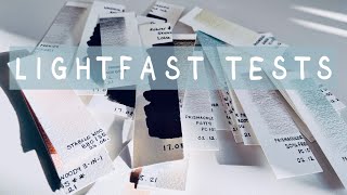 LIGHTFAST TESTS 5 | Did they fade or not? Holbein Acryla gouache, Prismacolor pencils, inks etc.