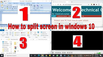 How to Split Screen in Windows 10 up to 4 windows | how to split computer screen into 4 | Hindi