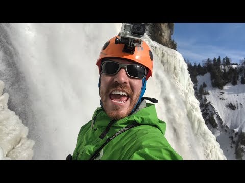 LE TRUC LE PLUS FOU QUE J&#039;AI FAIT 😱Escalade de glace aux Chutes Montmorency | VLOG 034