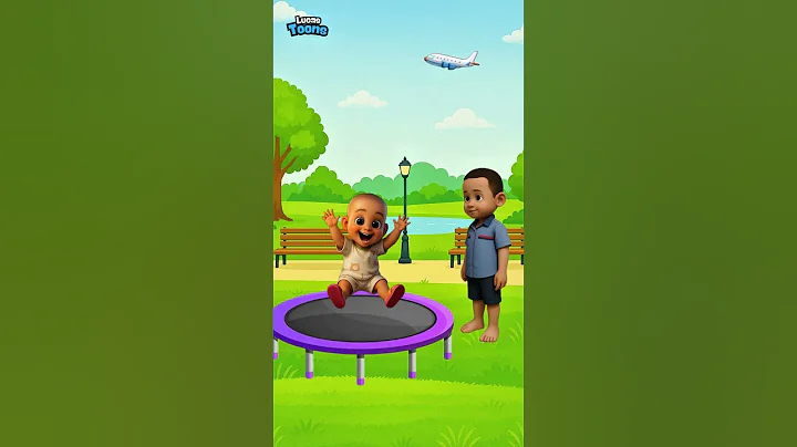 Playing trampoline with zombies🧟‍♂️😱#animation #cartton #usa #funny