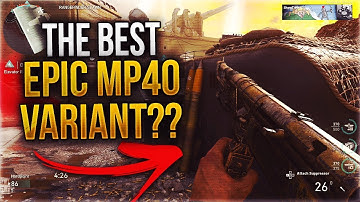 MP40 WUNDERWAFFE: MY FAVORITE EPIC MP40 VARIANT in CALL OF DUTY WWII! (EPIC MP40 WUNDERWAFFE)